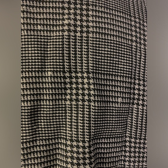 Vintage 60s Black and White Houndstooth Plaid Dress. - Picture 6 of 9